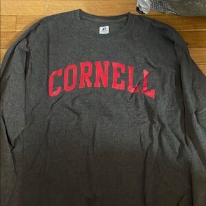 Russell Athletic Men's Gray Shirt with Red Print